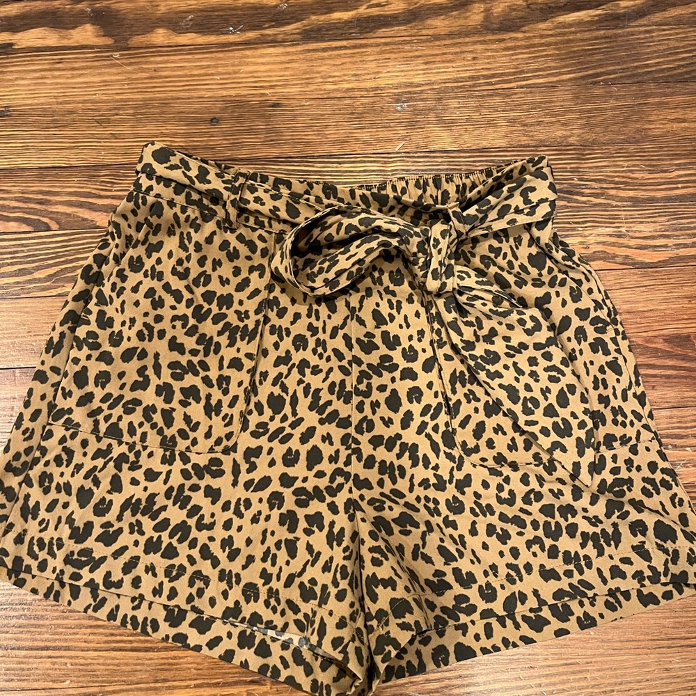 ‘A New Day’ High Waist Leopard Shorts